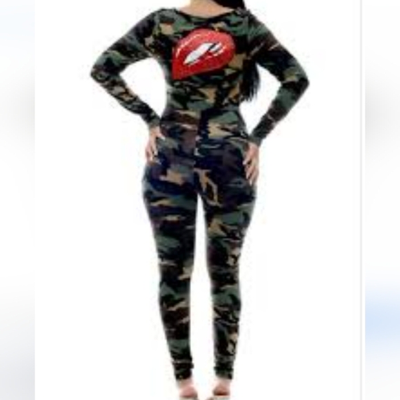 Camouflage Jumpsuit - i>r Style# NS127 - Picture 1 of 16